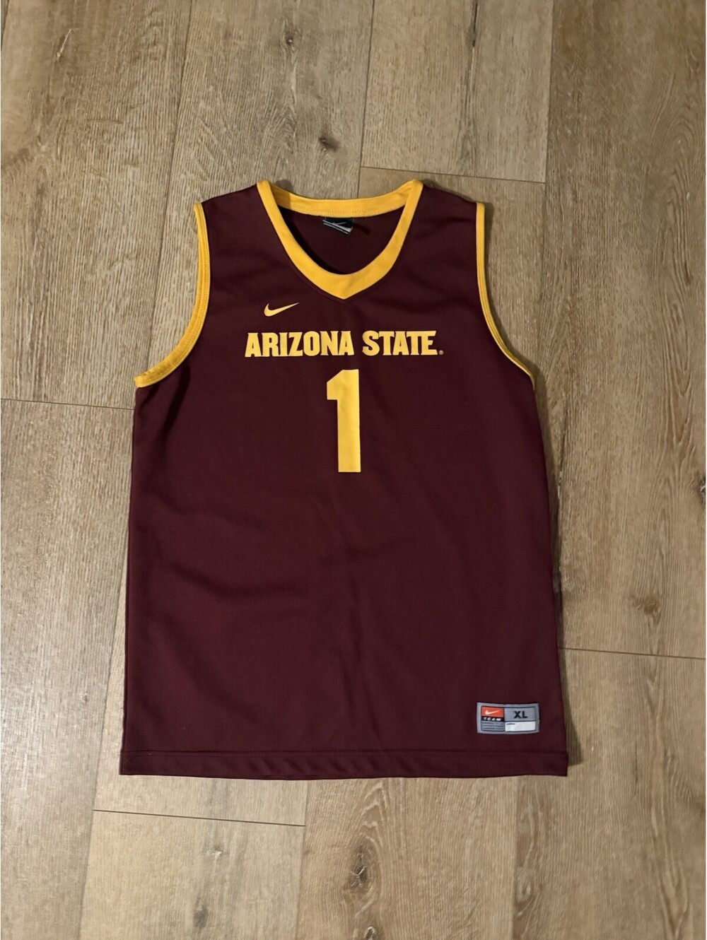 Arizona Youth Boys Athletic Basketball Sleeveless Jersey #1 Size XL Dri-Fit